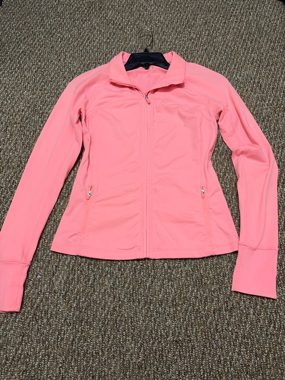GAP Coral Pink Full-Zip Utility Jacket